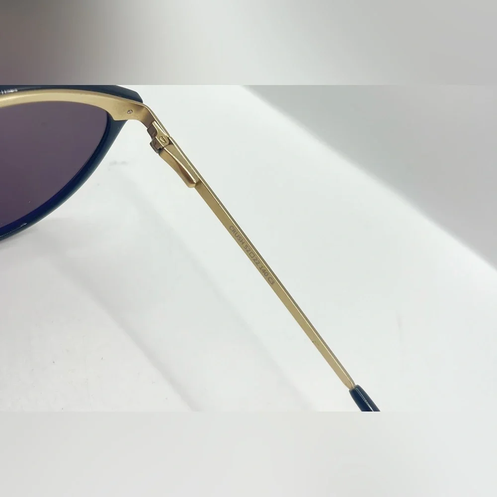 Eyebuydirect Crash Black Gold Oval Sunglasses Frames Only - Picture 7 of 8
